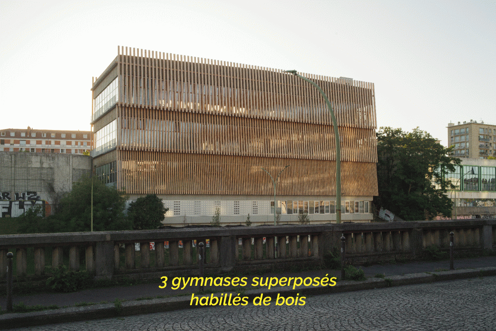 Press Visite - Stacked Gymnasiums Porte de Vincennes
